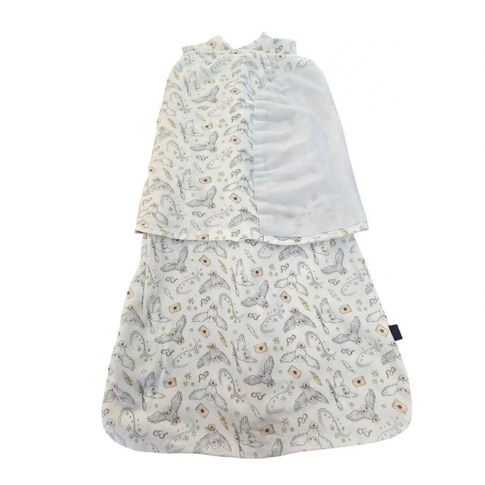 HALO SleepSack Swaddle Small 3-6M White Harry Potter Hedwig Owl Wizarding World